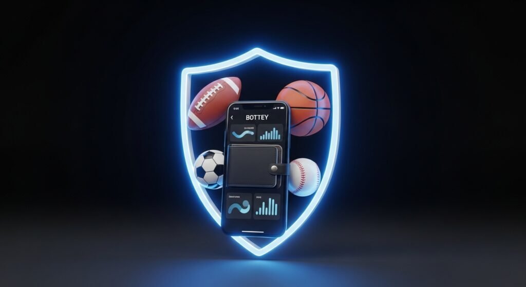 안전한 스포츠토토 보안 인증 및 사용자 보호 아이콘